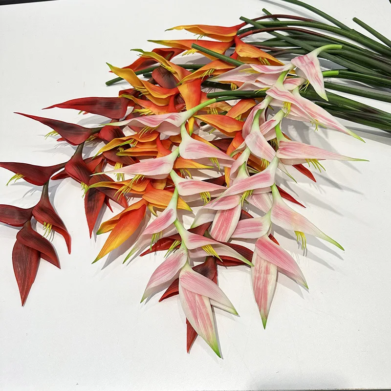 Top Quality Low Prices Artificial Heliconia Flowers For Wedding Decor