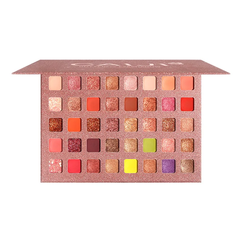 
Wholesale New High Pigment 40 Color Eye Shadow Palette Cosmetics Private Label Glitter Eyeshadow Palette 