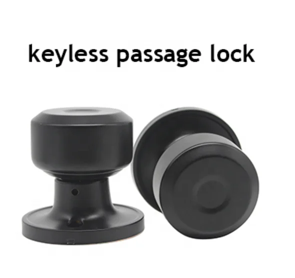 matte black stainless steel material  black door knob american lock ansi grade 3 door locks