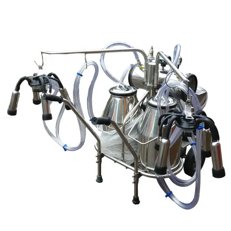 Diesel Engine Mobile Cow Portable Milking Machine Electric Goat Vacuum Pump with new design