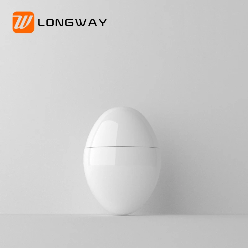 Empty 30/50ml egg shaped sunscreen bottle refillable sun care packaging