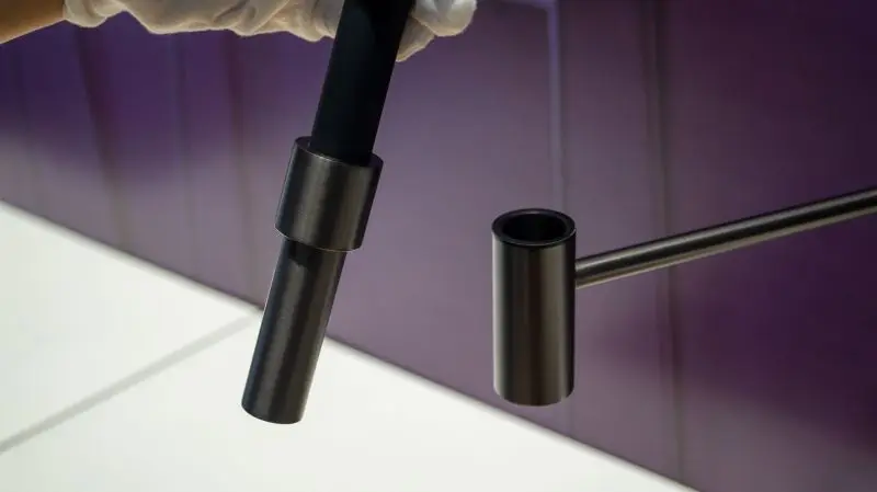 Single Handle High Arc Brushed Nickel Pull Out Kitchen Sink Faucets Tap