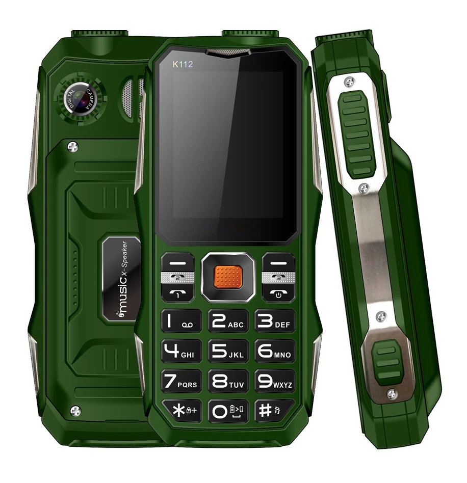 
Rugged Waterproof Cell Phone three-proof Loudspeaker GSM Three Sim Cards Mobile Phones 