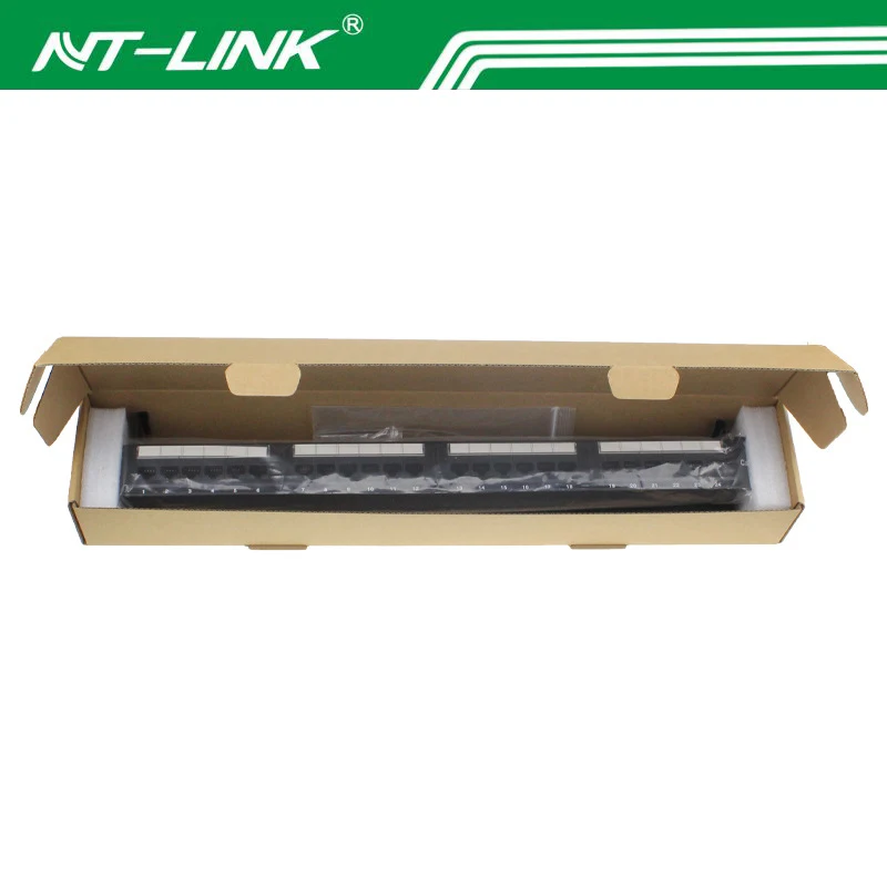 Rack Mounted 19 Inch 1U 24port Cat6A patch panel