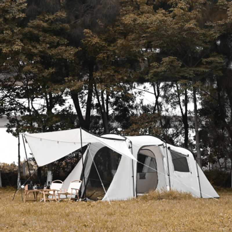 Entai Outdoor two bedroom one living room 4-8 people glamping double rain and wind tunnel tent