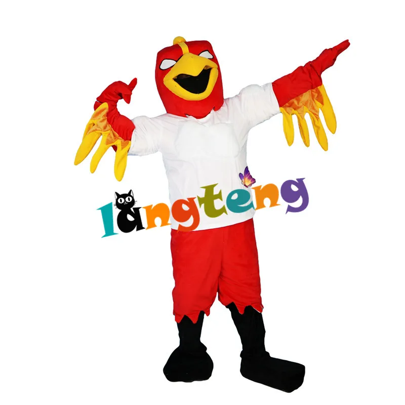 833 Bald Animal Costume Red Eagle Adult Cosplay Hawk Falcon Furry Costuming