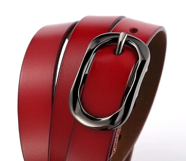 New cowhide pin buckle genuine leather belt casual fashion fine section factory wholesale fashion belt