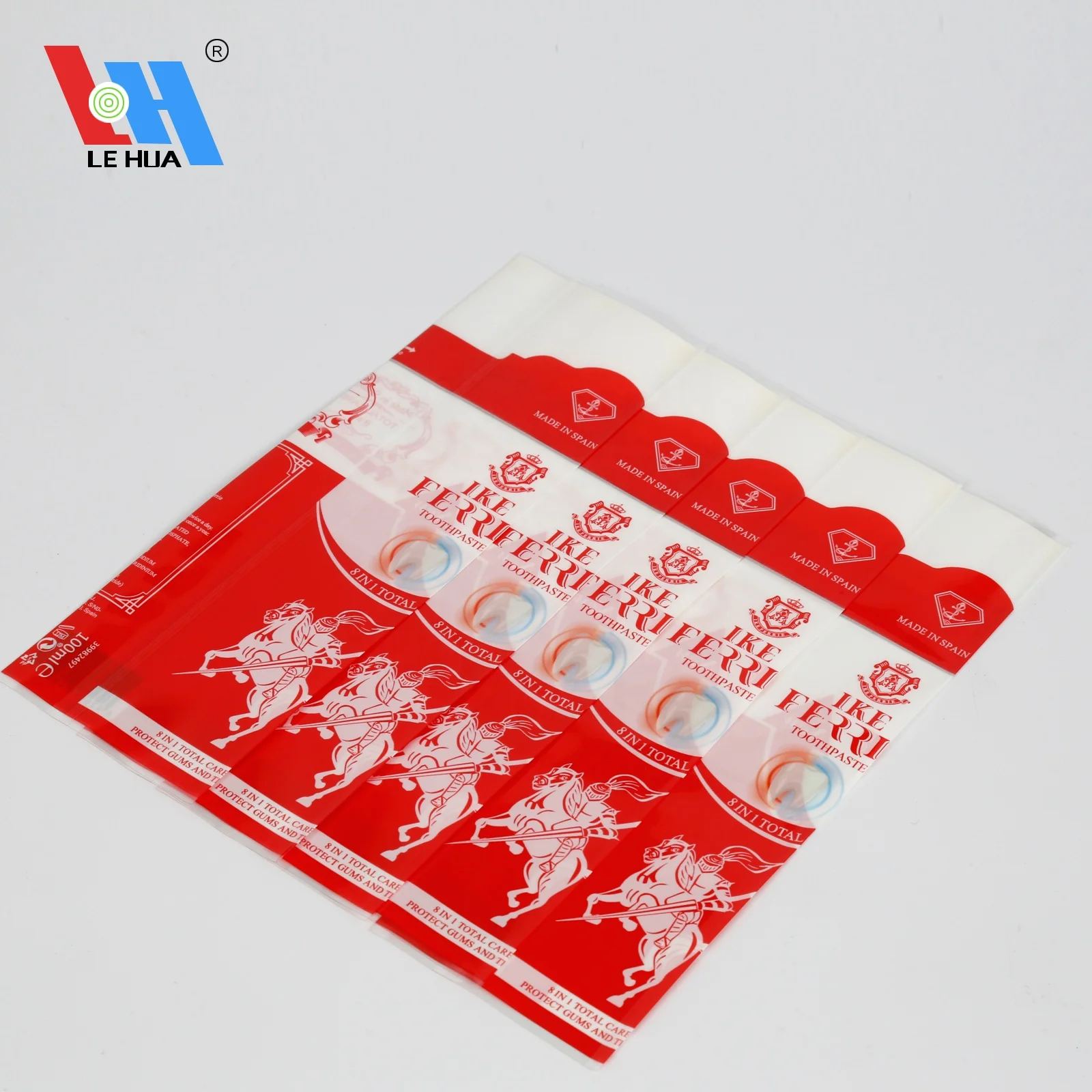 Custom Shaped Logo Printed PVC Shrinkable PET Bottle Shrink Sleeve Wrap Label for Toothpaste bucket