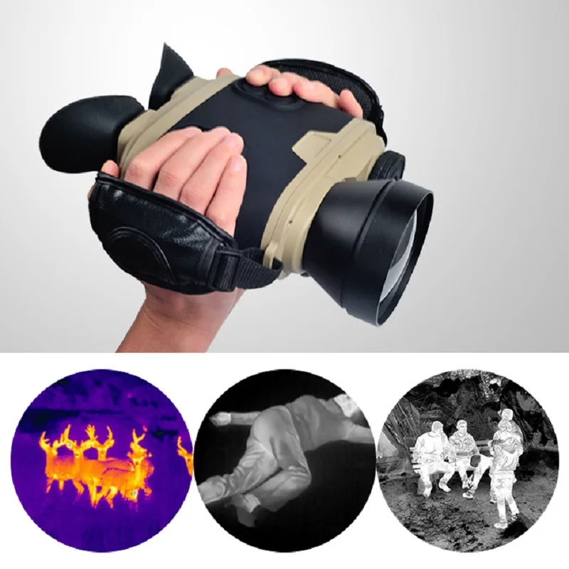 384x288 17um long range telescope thermal binoculars night vision Binoculars with laser rangefinder