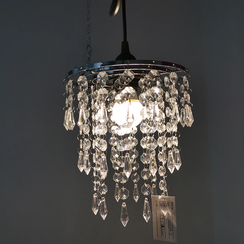 Factory Low Price Promotion Crystal Chandelier Pendant Hanging Light for kids room dining room and kitchen