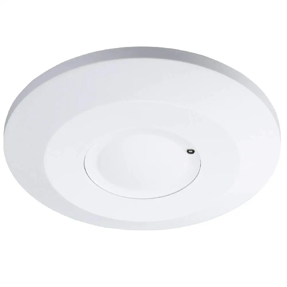5.8GHz Ultra Slim Microwave Radar Sensor, 360 degree Ceiling Mounted Microwave Motion Detector for Light Control