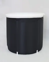 Customized LOGO Wholesale Factory Price High Quality Outdoor Ice Soaking Big Portable PVC Inflatable Folding Adult Ice Bath Tub