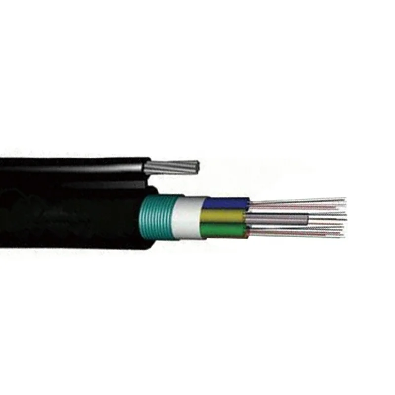 High quality Armored Central Loose Tube 24 or 48 Core figure 8 kabel aerial single mode gytc8s fiber optic cable