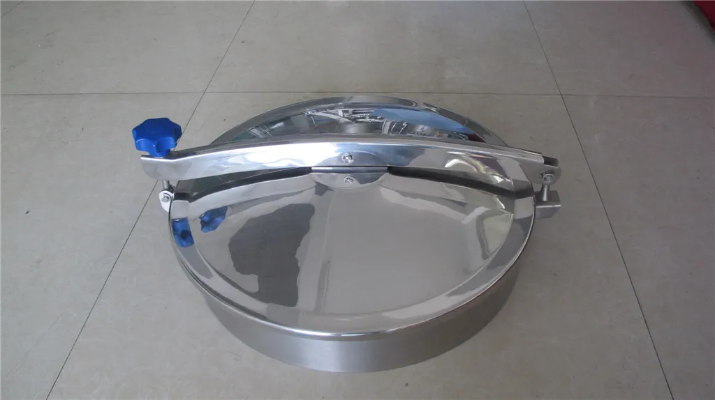 stainless steel manhole  cover mirror finished quik-opened  manway  dn200 dn500  round manway for tank