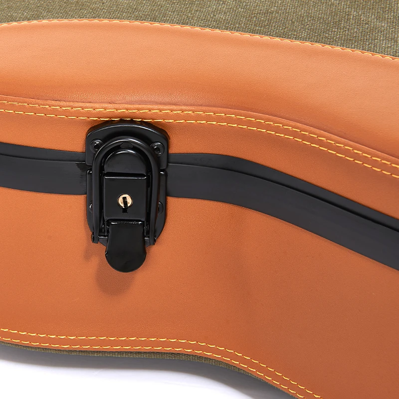 Leather Canvas Custom Guitar Case Hard OEM/ODM Classical Musical Instrument Case High Quality 39/41 Acoustic Guitar Case
