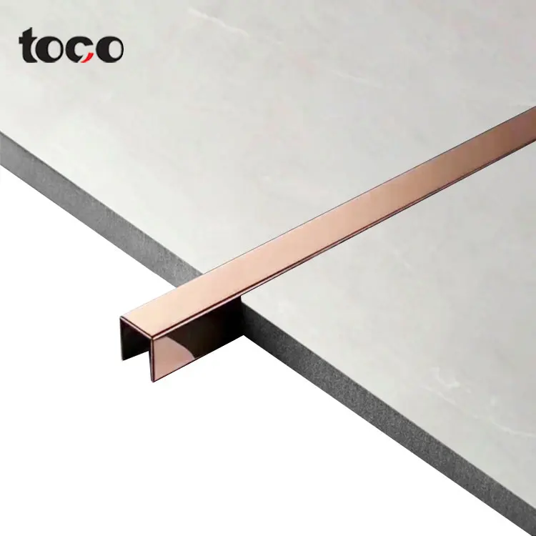 toco Tile Trim U Shape Stainless Steel Wall Trim Inside Corner Metal Tile Edge Trim