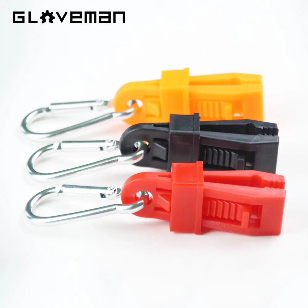 GLOVEMAN POM plastic safety work gloves Anti lost Clip Construction Non Slip Fixing Buckle Hook Grabber gloves Holder clip