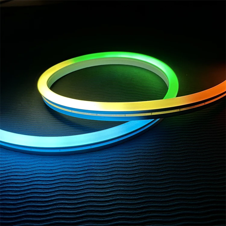 RGBIC 0613 Full Color DC24V 14W/M SMD2835 120LEDS/M Neon Tube LED Neon Flex for Ambient Light Decoration