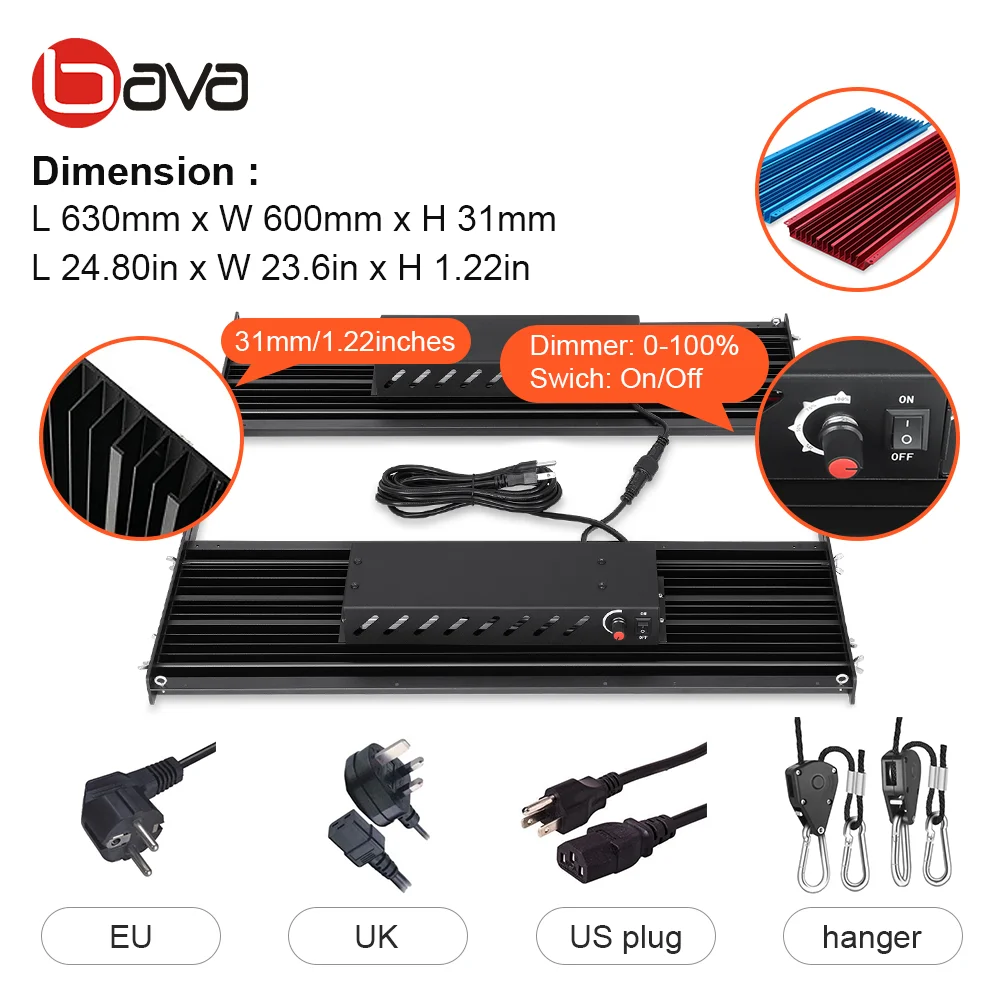  Шэньчжэнь BAVA 480w 5000k 3000k 660nm УФ ИК Затемнения полный спектр V2 Lm301b плюс красный osslon hortibloom СИД свет для