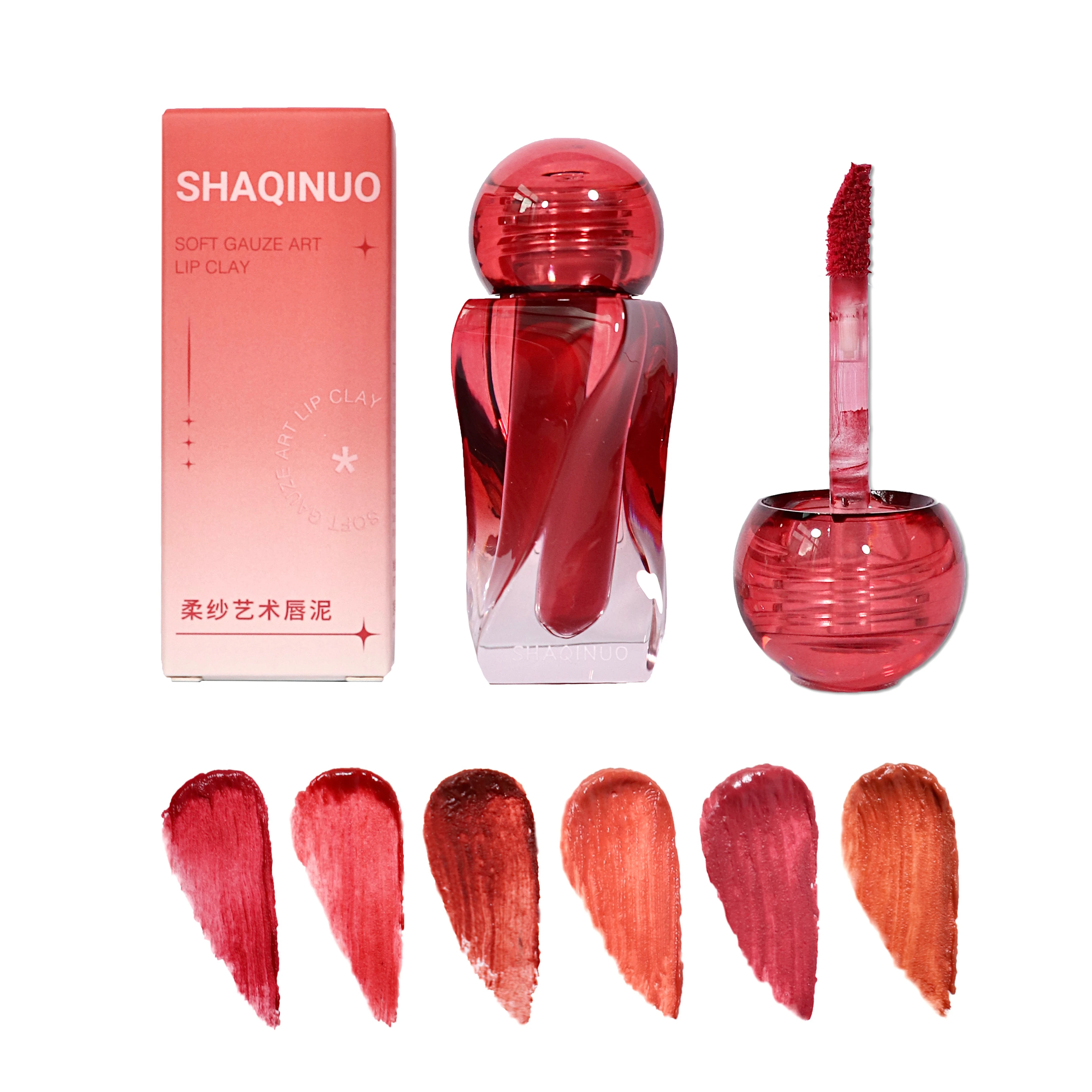 SHAQINUO OEM Private Label Long Lasting Velvet Lip Gloss Non Stick Cup Matte Liquid Lipstick
