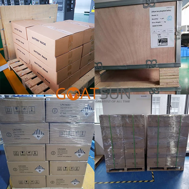 GOATSUN 10kw 20kw Lithium ion Rechargeable Lithium Battery Pack with BMS for Growatt Inverter