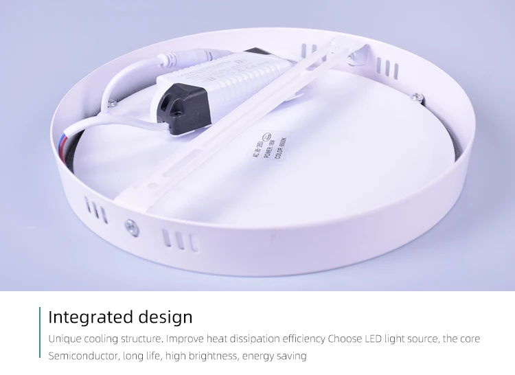 Indoor Lighting Home Office  6w 12w 18w 24w Ceiling Lamp Surface Mounted Round Led Panel Lights