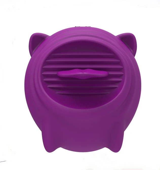 Clitoris Licking Tongue Pig Shaped 10 Frequency Adult Rechargeable Pussy Licking G-Spot Vibrator Sex Toys for women