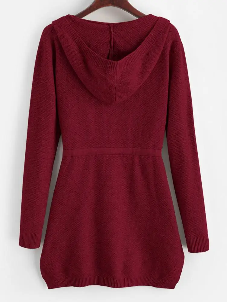  Женские зимние свитера с капюшоном и карманами