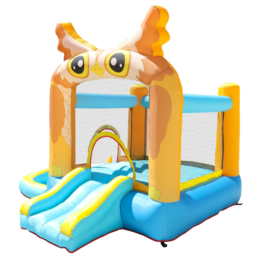  Надувной батут с двойной горкой Doctor Dolphin kids bounce