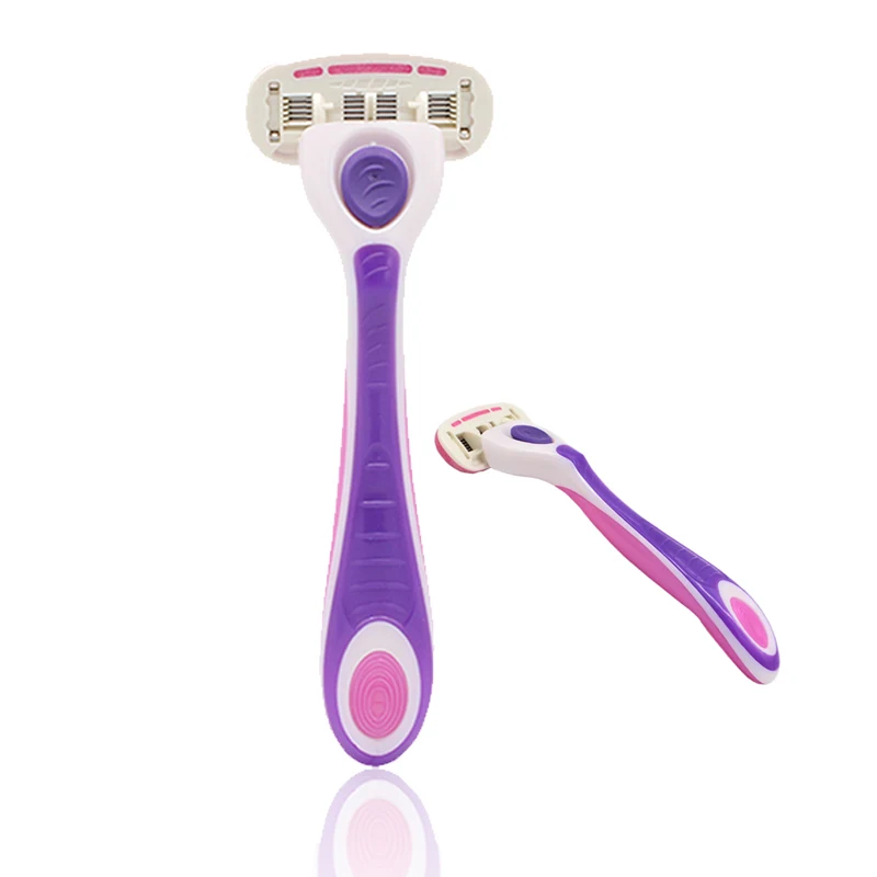 Premium women shaver 5 blade pink ladys razor