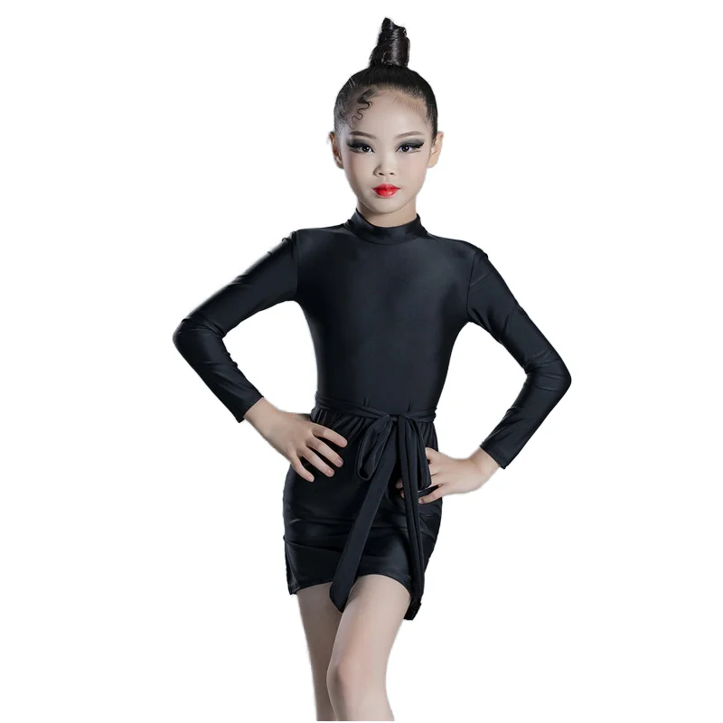 Girls Jazz Modern Ballroom Party Latin Dance Costume Child Dancing Dress Stage Wear Latin Outfits