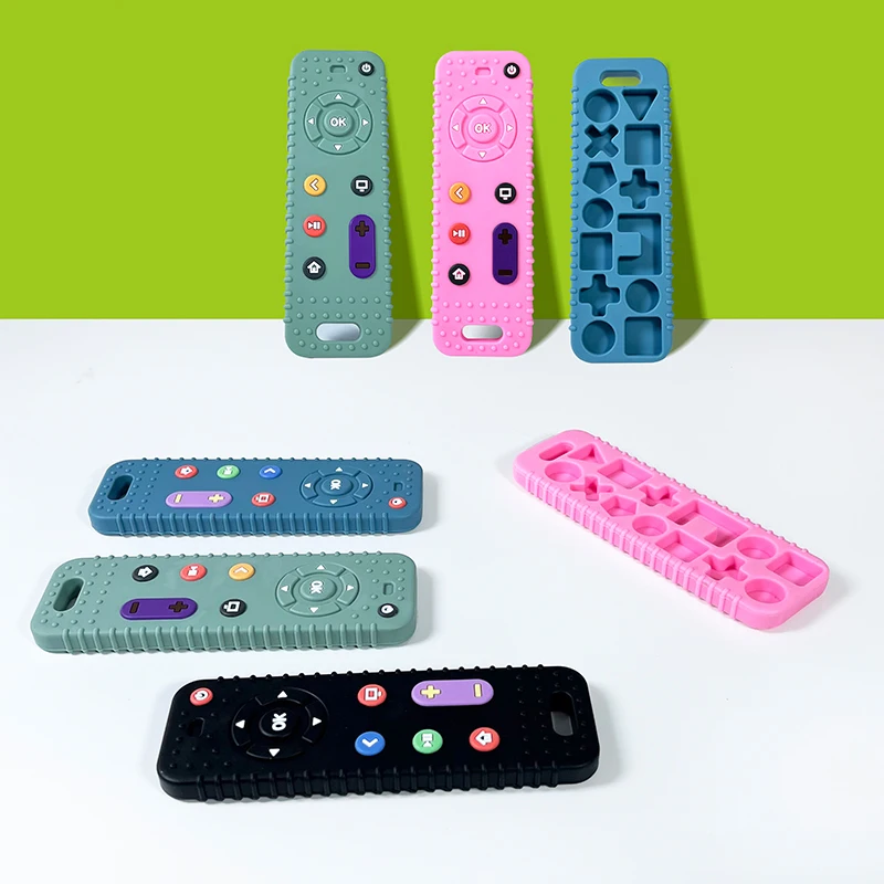 Custom BPA Free Food Grade Silicone Baby Teether Chew Toys Giraffe Teething Animal Toy for Kids