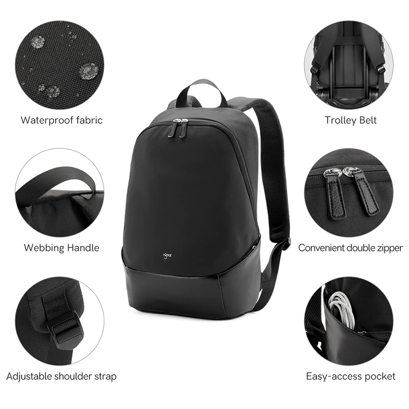 Kingsons RPET backpack wholesale waterproof bagpack for business men and women 15.6 inches laptop backpack RPET backpack