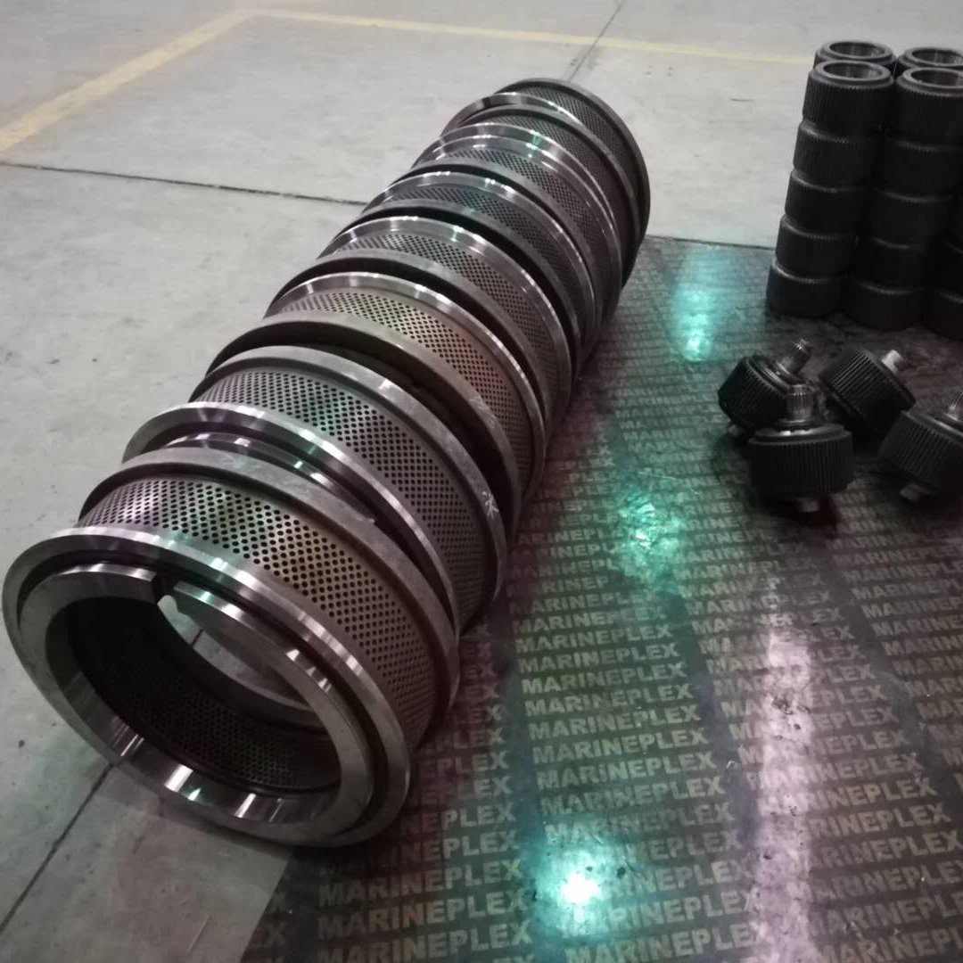 Ring die matrix for pellet machine