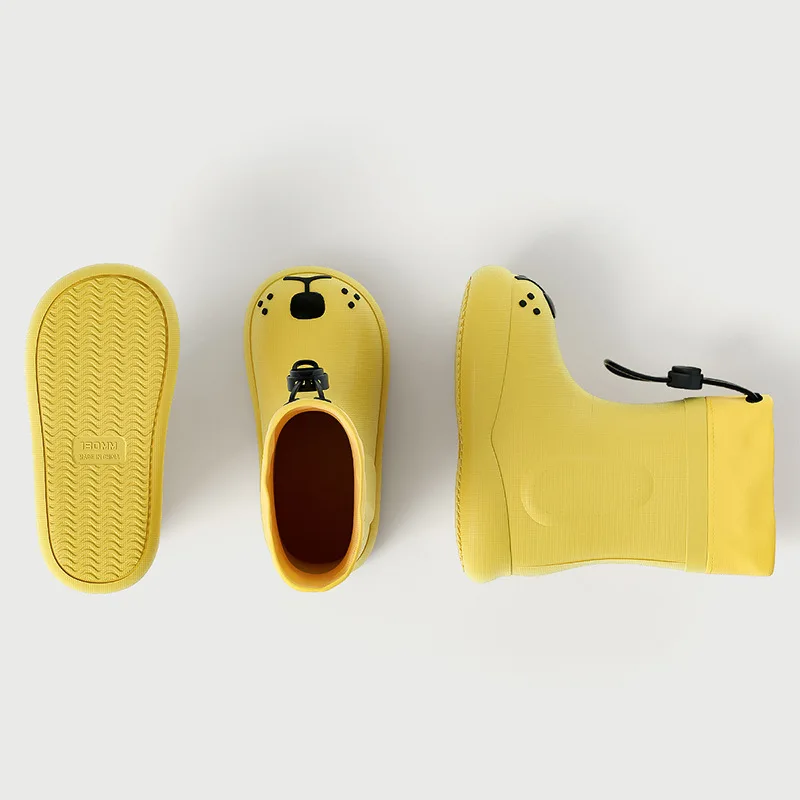 Веселый Марио 2022 новый стиль Детские водонепроницаемые резиновые сапоги для мальчиков безопасная детская резиновая обувь для девочек EVA запас декоративный