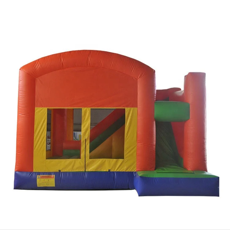 Надувной замок, детский игровой надувной батут для дома и улицы, батут, замок из ПВХ с горкой для детей