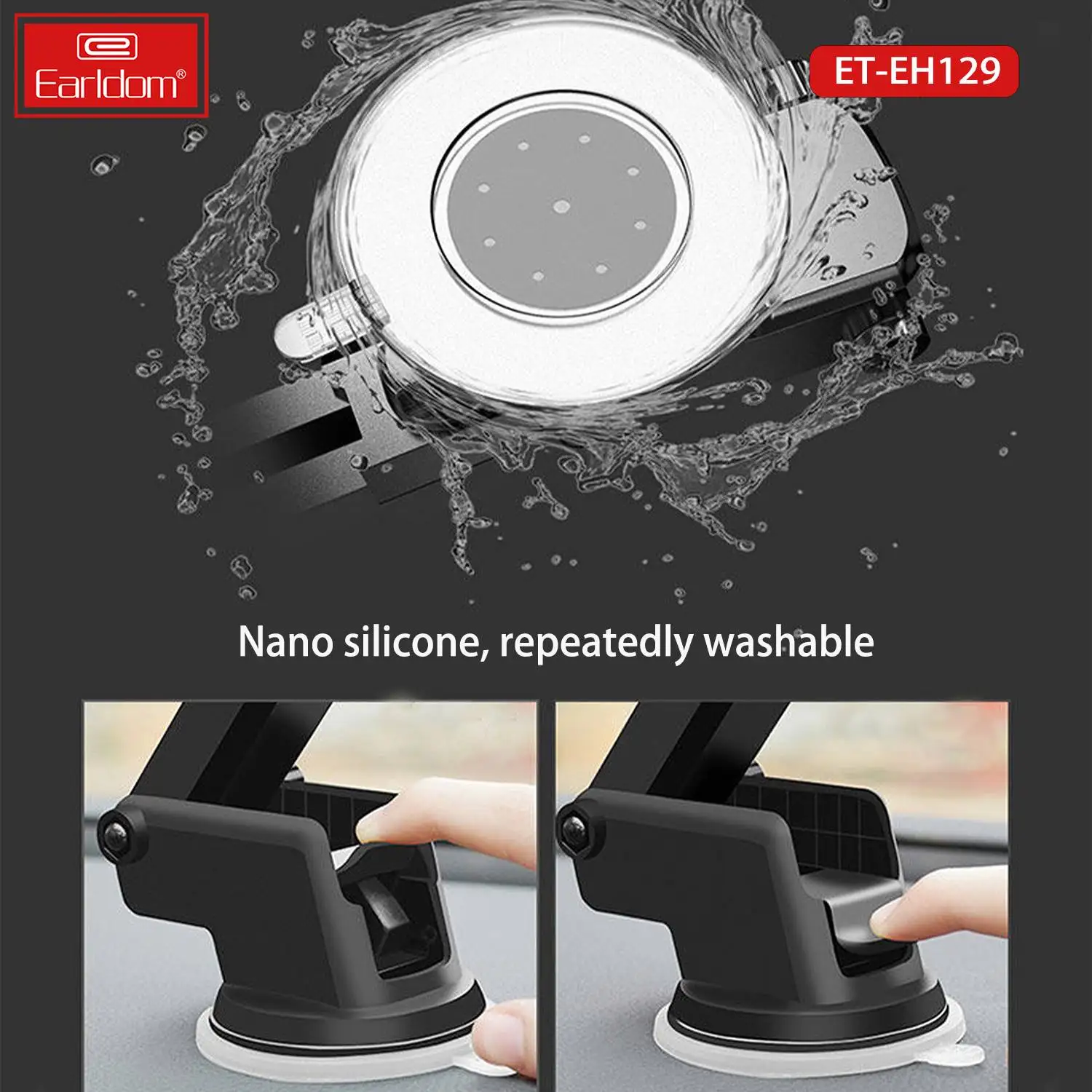 Earldom Universal Long Arm Windshield Cell Phone Car Stand Dashboard Mobile Holder For phones