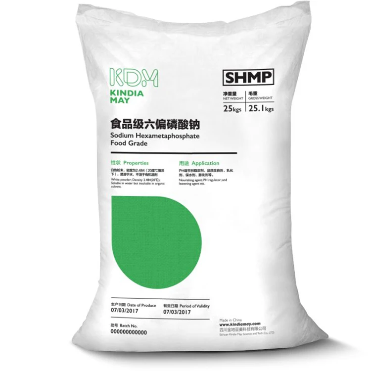 Factory Price SHMP Sodium Hexametaphosphate 68% for  nutrition enhancer with high quality