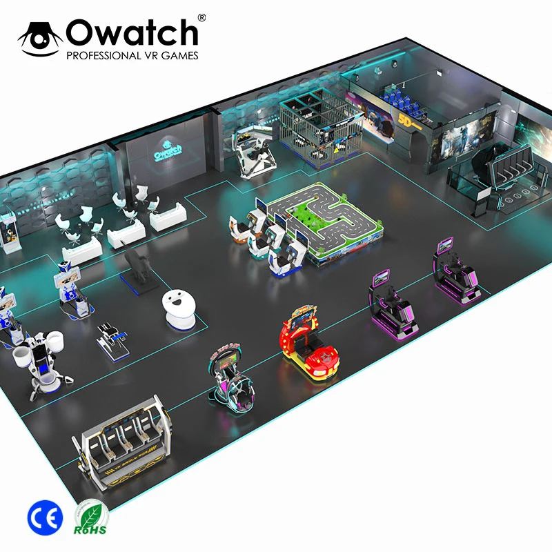 High Profits Virtual Reality World 9D VR Theme Park With VR Arcade Games