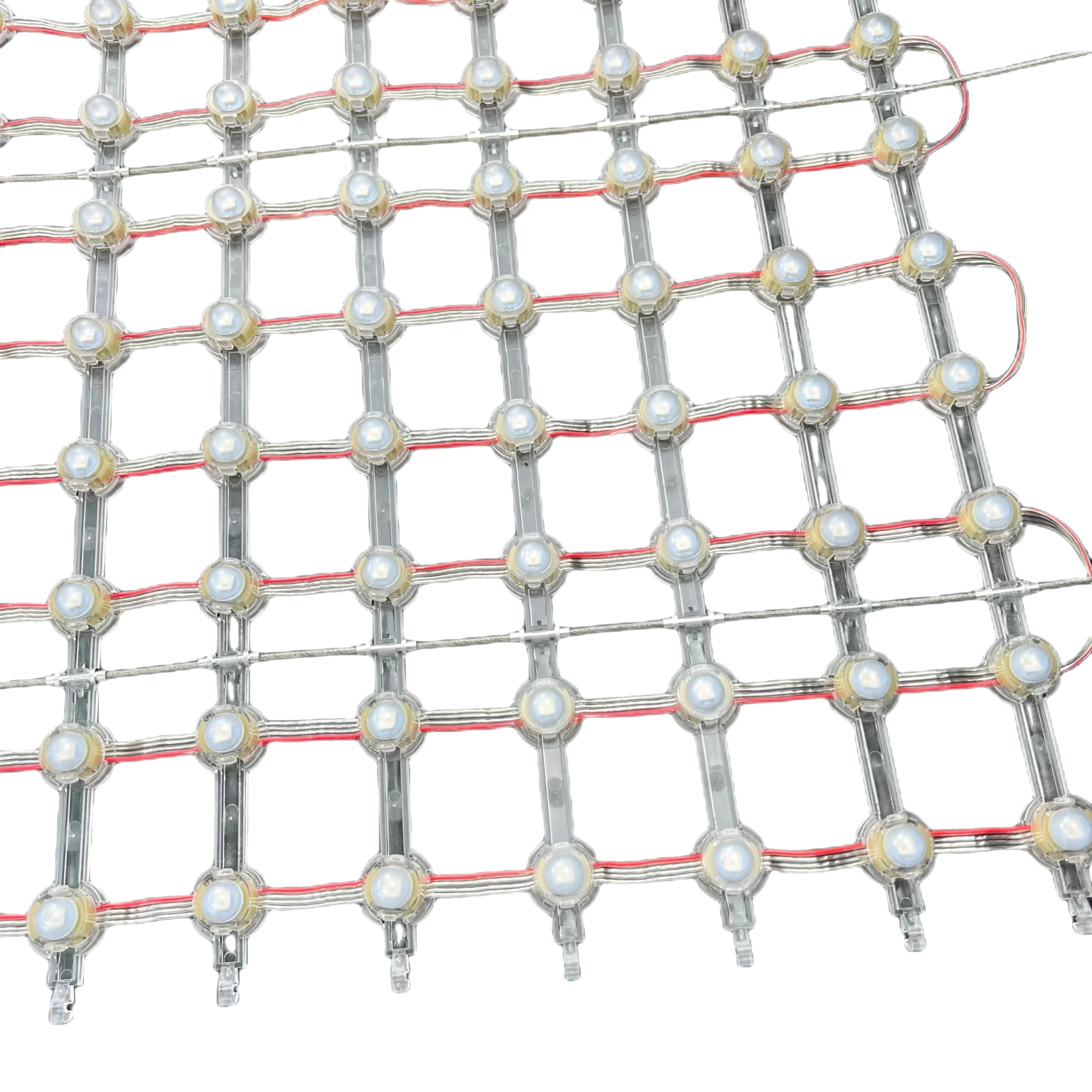 62.5mm pitch DC12V WS2815 IC 5050 20mm diameter led pixel matrix grid screen;IP68 rated;RGB full color;8*8/8*16/8*32pixels 62.5m