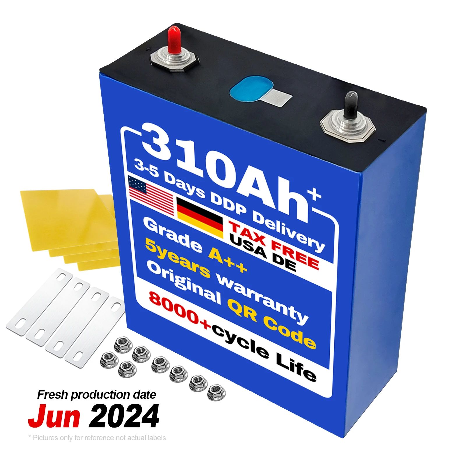 Fresh produce date 280Ah 314Ah lifepo4 batteries cells EU Stock LF280K Poland Ukarine stock Lifepo4 cell for sola renergy