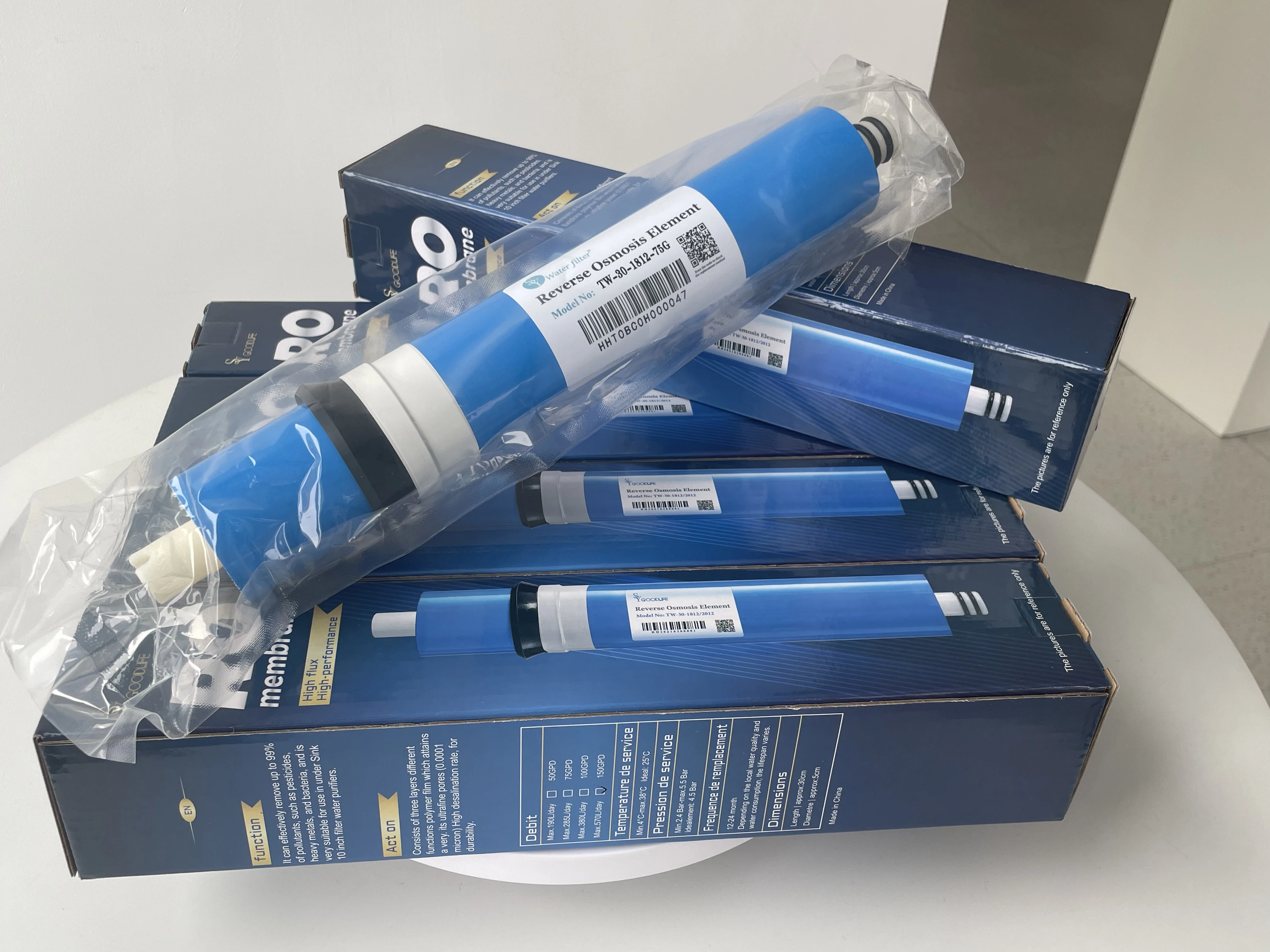 High desalination 97%  1812-50GPD  Reverse Osmosis Membrane for under sink water filter