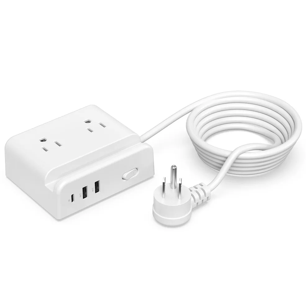 
4 розетки переменного тока, универсальные американские розетки, удлинители, USB, стабилизатор напряжения, вилка, Электрический Американский умный удлинитель 