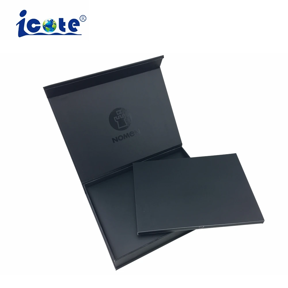 Customized Black Digital Video Brochure 7 Inch LCD Digital Video Card Black Video Box For Advertising Promotion