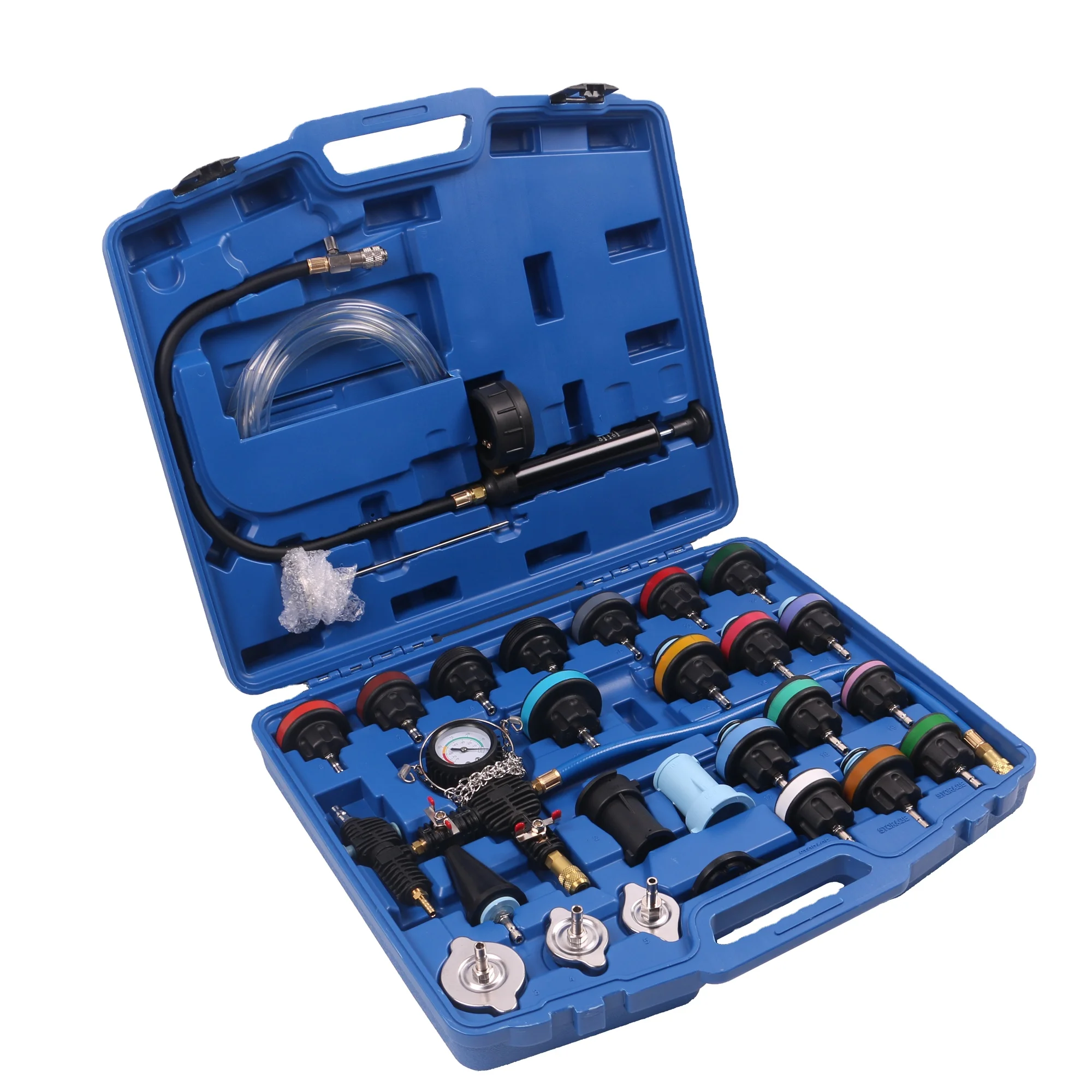 Тестер системы давления и охлаждения радиатора заправка в комплекте 28 шт.