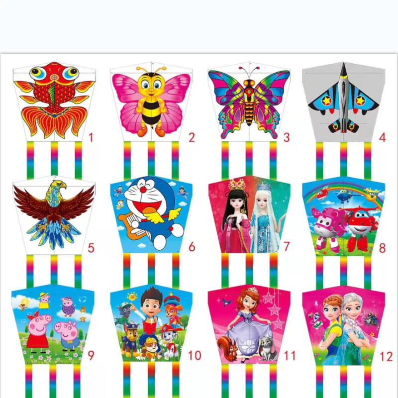 High quality multi-color fly fishing kite cheap children outdoor kite toys