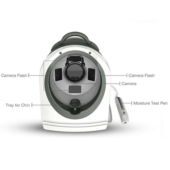 Hot Selling Detecting Skin Composition Magic Mirror Skin Analyzer Acne Treatment Desktop Skin Scanner for Facial Analysis