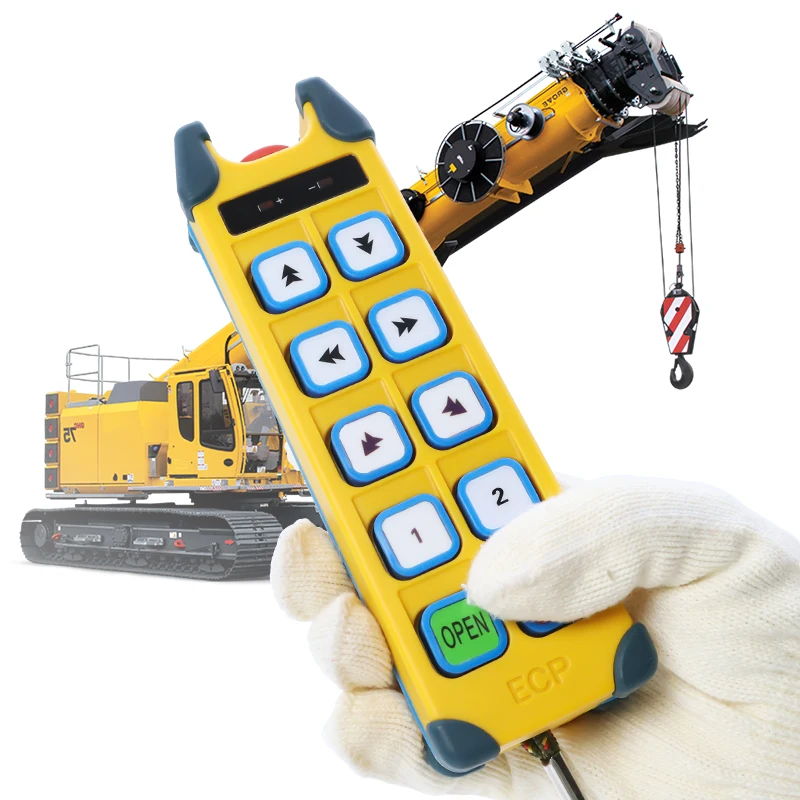 Best Selling 8 keys double speed forklift crane industrial radio remote control for electric winch