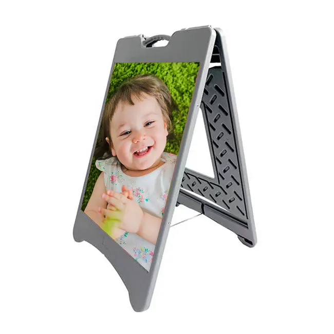 Custom Plastic Frame Banner advertising A-frame Signs  Double Sided Display Poster Outdoor Stand Sidewalk Signs board