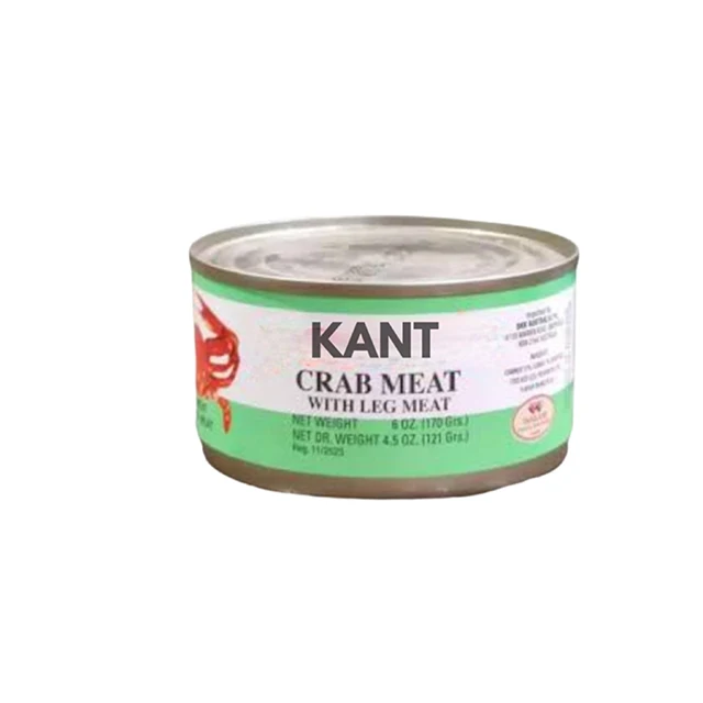 KANT Crab Meat With Leg Seafood Canned Package Ready To Eat Premium Quality Product From Thailand